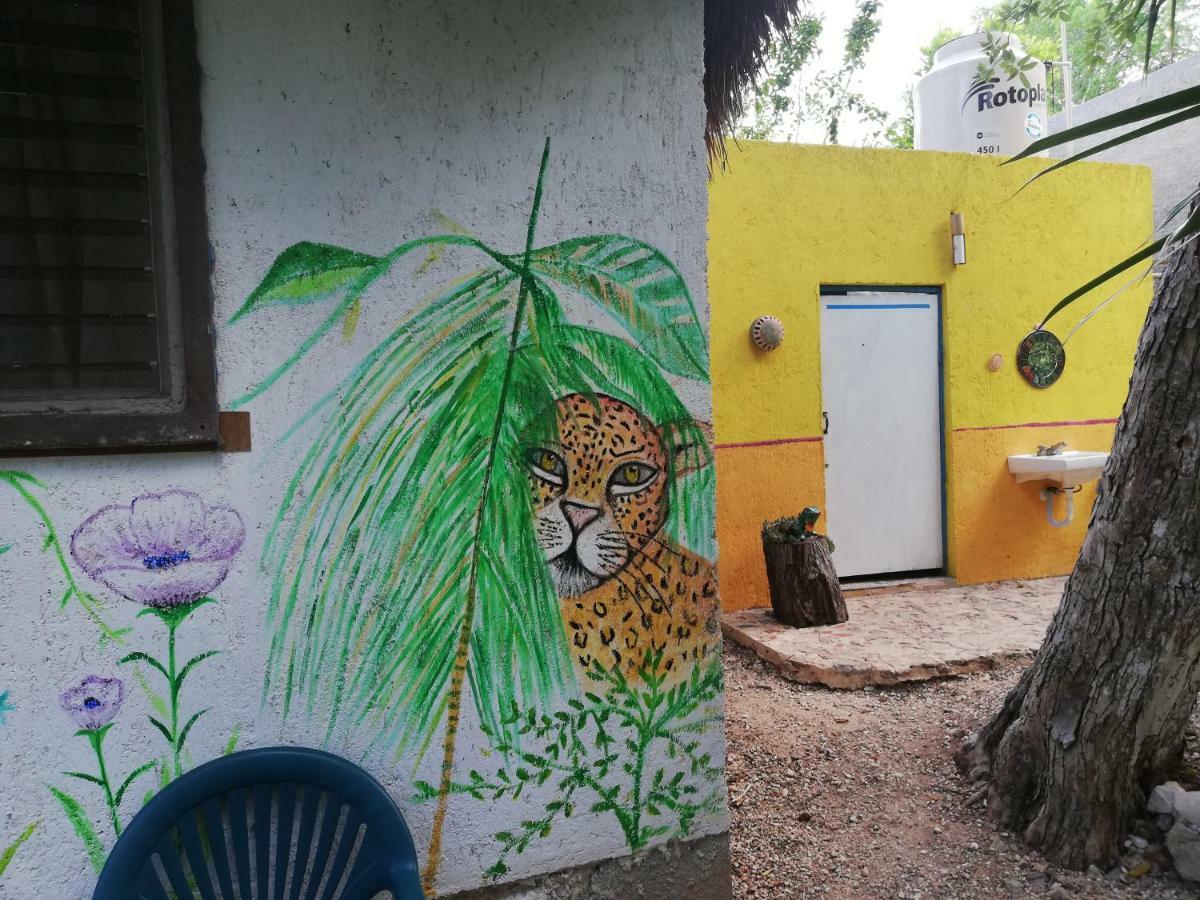 Mayan Bungalow Near Chichen المظهر الخارجي الصورة